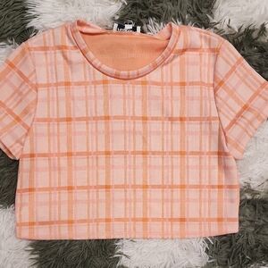 Freshman 1996 Plaid Cropped Tee
